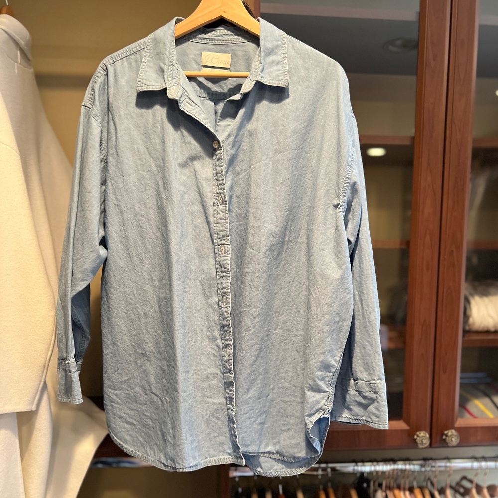 J. Crew Relaxed Chambray Shirt